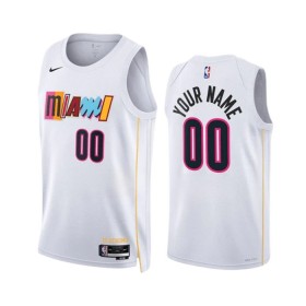 Camiseta Hombre NBA Miami Heat Personalizadas 2022-23 Nike City Edition Blanco Swingman